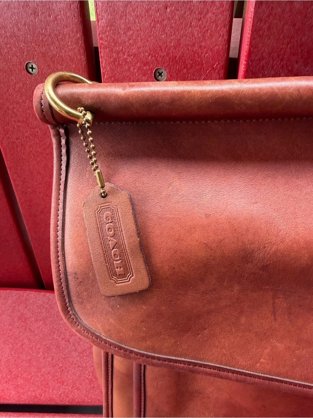 Vintage Coach Beekman Leather Top-Handle Briefcase with Brass Hardware - Picture 2 of 15